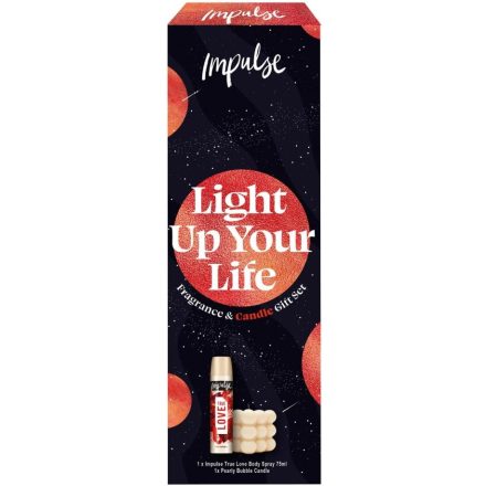 Impulse ajándékcsomag Light Up Your Life deo 75 ml + Gyertya