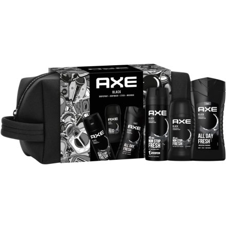 Axe neszeszer Black tusfürdő 250ml+deo 150ml+stift 50 ml