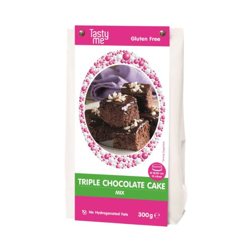 Tasty Me gluténmentes tripla csokoládé torta mix 300g