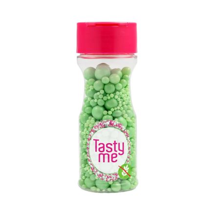 Tasty Me gluténmentes cukor gyöngy tortadekor mix világoszöld 70g