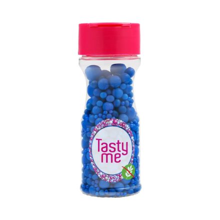 Tasty Me gluténmentes cukor gyöngy tortadekor mix királykék 70g