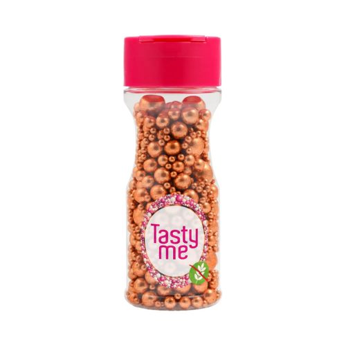   Tasty Me gluténmentes Metallic Pearls tortadekor mix 75g - Réz
