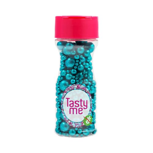   Tasty Me gluténmentes Metallic Pearls tortadekor mix 75g - Türkiz