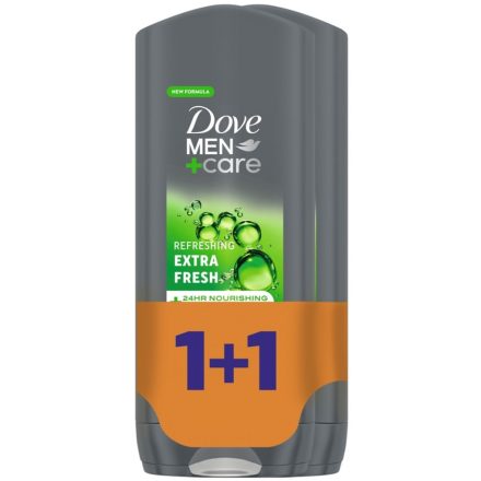 Dove tusfürdő férfi duopack 400 ml Men+Care Extra Fresh