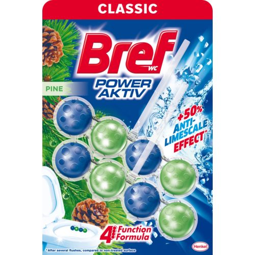 Bref wc illatosító 2x50 g Power Aktiv Pine
