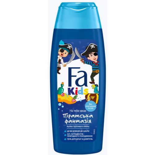 Fa tusfürdő gyerek 250 ml Kids Pirate