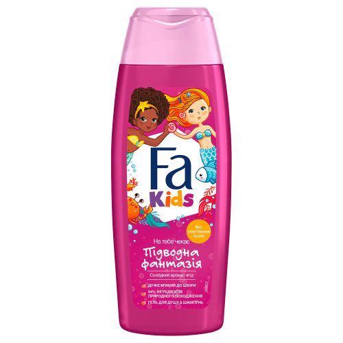 Fa tusfürdő gyerek 250 ml Kids Mermaid Sweet Berry Underwater