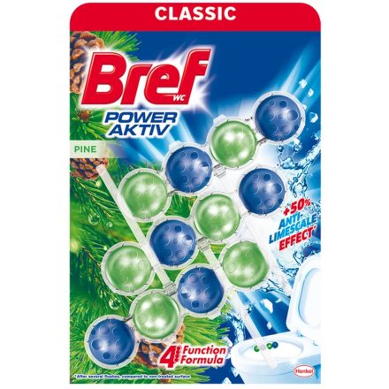 Bref wc illatosító 3x50 g Power Aktiv Pine