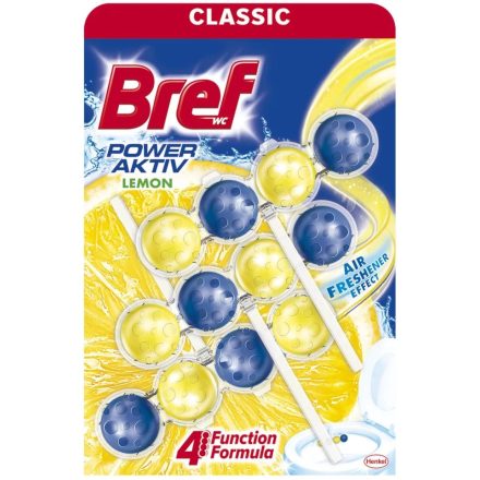 Bref wc illatosító 3x50 g Power Aktiv Lemon