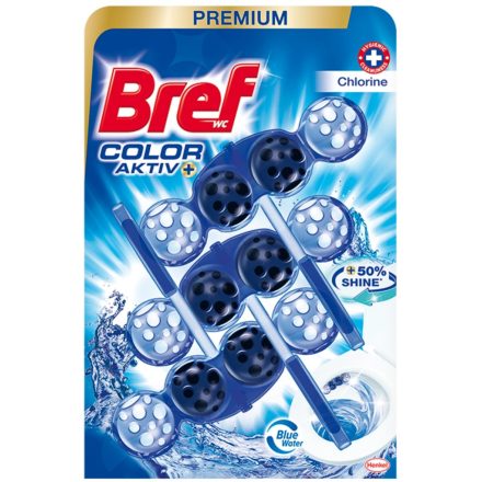 Bref wc illatosító 3x50 g Blue Aktiv Chlorine