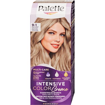 Palette krémhajfesték 2x50ml Intensive Color Cream Hamvas Extra Világosszőke 9-1