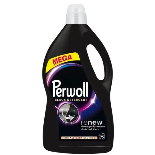 Perwoll folyékony mosószer 75 mosás 3,75 l Renew Black