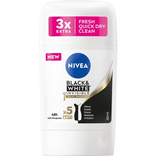 Nivea stift 50 ml Invisible B&W Silky Smooth