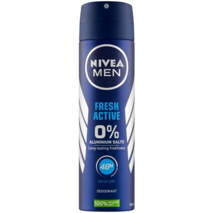 Nivea dezodor férfi 150 ml Fresh Active 0% Aluminium