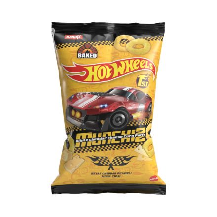 Munchiz kukorica puffancs Cheddar Cheese 35g - Hot Wheels