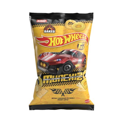 Munchiz kukorica puffancs Cheddar Cheese 35g - Hot Wheels