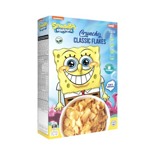 Reggeliző kukoricapehely - Classic Flakes 375g - Spongyabob