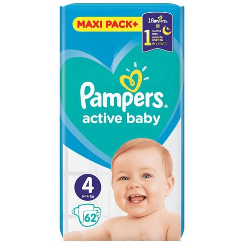 Pampers Jumbo pack 4+ maxi+ 62db